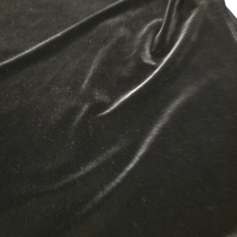 Black Velvet Boat Neck Top By Ninety Woman Size 2X - Picture 2 of 8